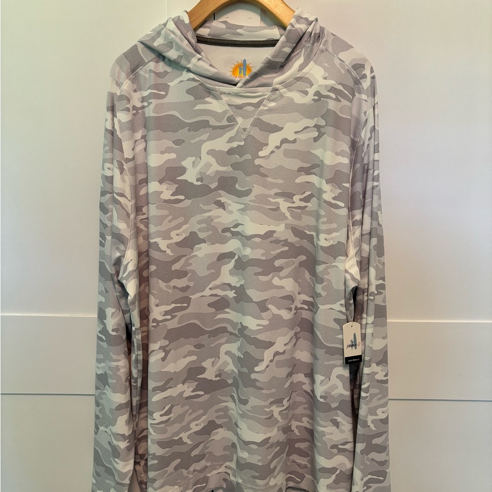 johnnie-O Gray Camouflage Hoodie